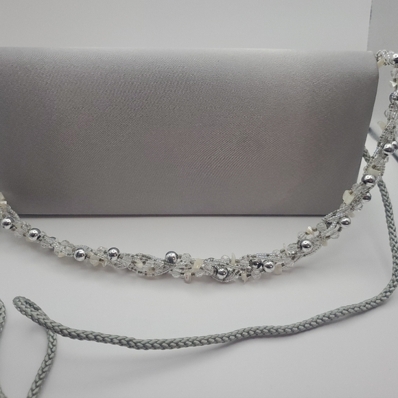 Vintage Fold Over, Magnetic Snap Closure, with Beaded Strap - Picture 10 of 13